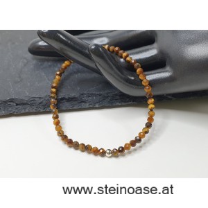 Armband Tigerauge facettiert 3mm